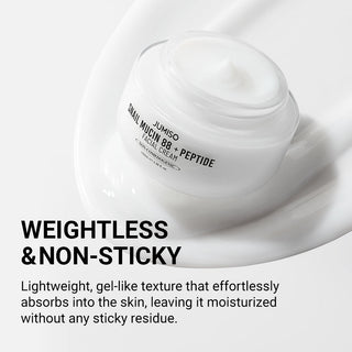 JUMISO Snail Mucin 88 + Peptide Cream 100ml jar showing smooth, white cream with branding on the container.