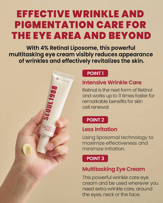 KSECRET Seoul 1988 Eye Cream: Retinal Liposome 4% + Fermented Bean 30mL - Kbeauty Canada