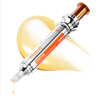 LILYEVE GROW:TURN Exosome Spicule Ampoule 3000, 10mL, clear glass ampoule with product label, skincare treatment by Lilyeve.