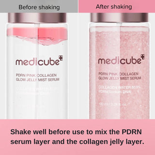 MEDICUBE PDRN Pink Collagen Glow Jelly Mist Serum 100mL