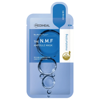 Mediheal The N.M.F. Ampoule Mask face sheet mask with hydrating serum, 27mL, designed for deep moisture and skin nourishment.