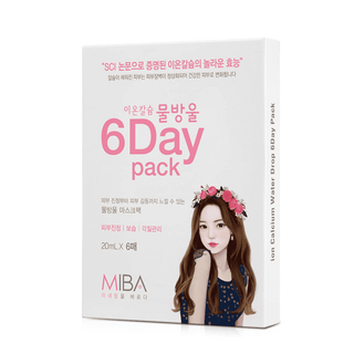 MIBA Ion Calcium Waterdrop 6 Day Mask Pack - Kbeauty Canada