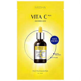 MISSHA Vita C Plus Spot Correcting Ampoule Sheet Mask 27g (1ea) - Kbeauty Canada