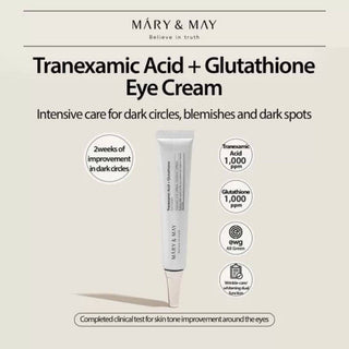 Mary&May Tranexamic Acid+ Glutathion Eye Cream - Kbeauty Canada