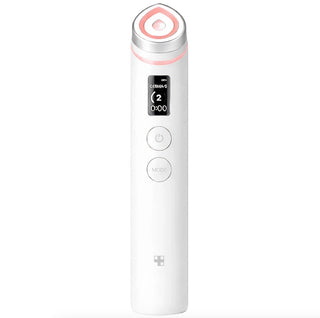 Medicube Age-R Booster Pro skincare tool with sleek design, used for facial skin tightening and rejuvenation.