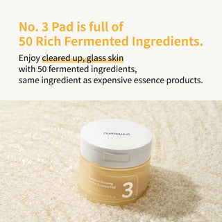 NUMBUZIN NO.3 RADIANCE GLOWING JUMBO ESSENCE PAD - Kbeauty Canada