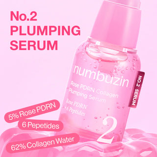 NUMBUZIN No.2 Rose PDRN Collagen Plumping Serum 30mL - Kbeauty Canada