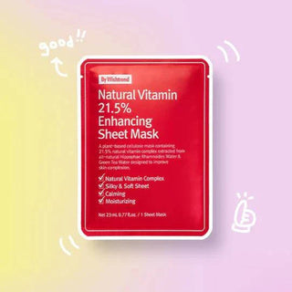 BY WISHTREND Natural Vitamin 21.5% Enhancing Sheet Mask (1ea) - Kbeauty Canada