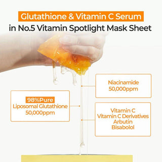 NUMBUZIN No.5 Vitamin Spotlight Sheet Mask (4 ea) - Kbeauty Canada