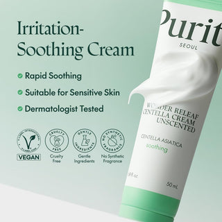 PURITO SEOUL Wonder Releaf Centella Cream Unscented 50mL - Kbeauty Canada