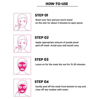 Raviel Purple Jewel Clean Peel Off Pack - Kbeauty Canada