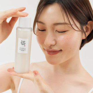 Beauty of Joseon Glow Replenishing Rice Milk toner in a 150mL bottle, showing the product label and packaging.