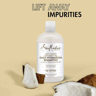 SHEA MOISTURE 100% Virgin Coconut Oil Daily Hydration Shampoo & Conditioner 768mL - Kbeauty Canada