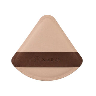 Studio 17 Pang Pang Triangle Puff makeup tool, soft sponge applicator for foundation or blush, single piece shown in image.