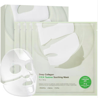 SUNGBOON EDITOR Deep Collagen Cica Teatree Soothing Mask 37g (1 sheet each)