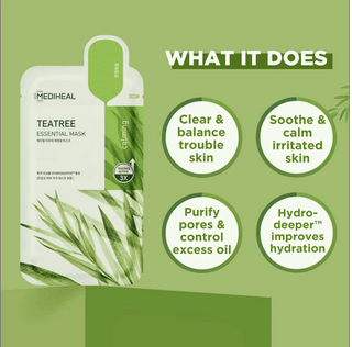 MEDIHEAL Teatree Essential Mask 24ML (1ea) - Kbeauty Canada