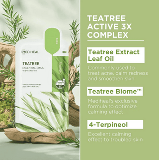 MEDIHEAL Teatree Essential Mask 24ML (1ea) - Kbeauty Canada