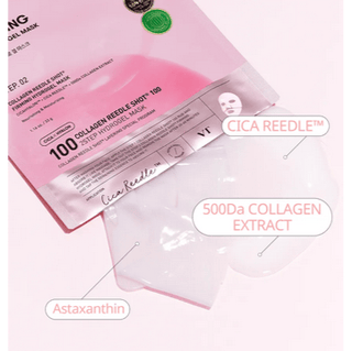 VT Collagen (Pink) Reedle Shot 100 2-Step Mask (1.5g + 33g) - Kbeauty Canada