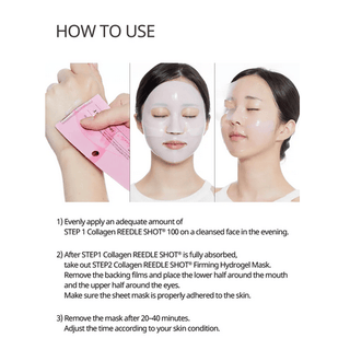 VT Collagen (Pink) Reedle Shot 100 2-Step Mask (1.5g + 33g) - Kbeauty Canada