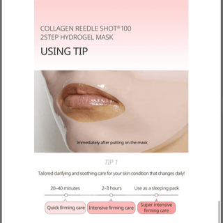 VT Collagen (Pink) Reedle Shot 100 2-Step Mask (1.5g + 33g) - Kbeauty Canada