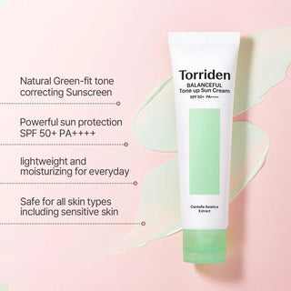 Torriden Balanceful Cica Tone-up Sun Cream SPF50+ PA++++ 60mL - Kbeauty Canada