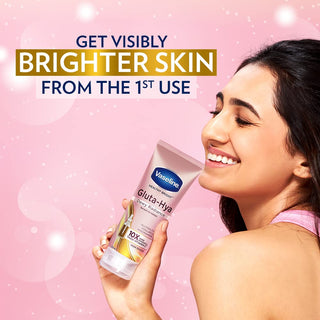 Vaseline Gluta-Hya Dewy Radiance Lotion 200mL bottle with clear packaging and dew-inspired design on the label