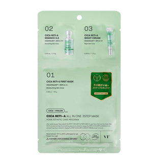 VT CICA Reti-A All-in-One 3-Step Mask - Kbeauty Canada