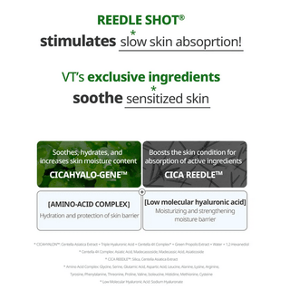 VT Reedle Shot 100 Stick Pouch 2mL x 10ea - Kbeauty Canada
