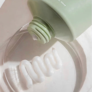 Abib Acne foam cleanser with Heartleaf extract, 150ml bottle showing the foaming pump and label on the product.