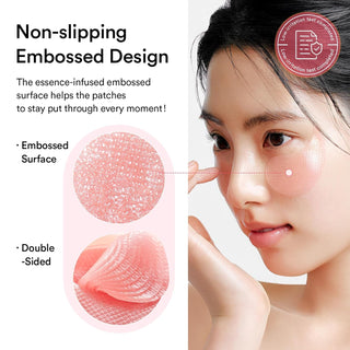 Abib PDRN Retinal Eye Patch Glow Jelly, 60-piece eye mask with brightening and hydrating effects, designed for eye area care.
