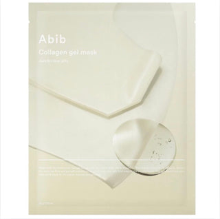 Abib Collagen Gel Mask with Jericho Rose Jelly, a face sheet mask for hydration and skin rejuvenation, displayed on a white background.