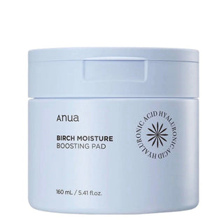 Anua Birch Moisture Boosting Toner Pads, 70 pads, with natural ingredients for hydrating and refreshing skincare.