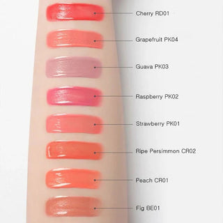 APIEU Juicy Pang Water Blusher 9g in soft pink shade, showing the compact makeup container with vibrant blusher inside.