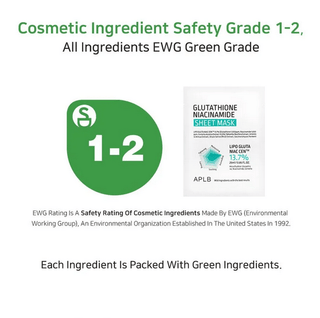 APLB Glutathione Niacinamide Face Sheet Mask, 25mL, soothing and brightening skincare mask with nourishing ingredients.
