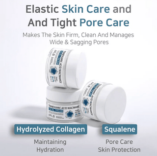 APLB Tranexamic Acid and Niacinamide Facial Cream in 55mL jar, moisturizing skincare with brightening and skin tone improving properties.
