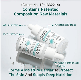 APLB Glutathione Niacinamide Ampoule Serum in a 40mL bottle, featuring a clear serum with a dropper applicator.