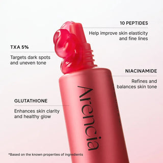 Arencia ARENCIA TXA Booster Shot 30ml bottle, featuring a clear liquid inside a sleek packaging.