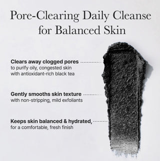 ARENCIA Black Tea Rice Mochi Cleanser in a 120g tube, featuring black tea and rice mochi for gentle facial cleansing.