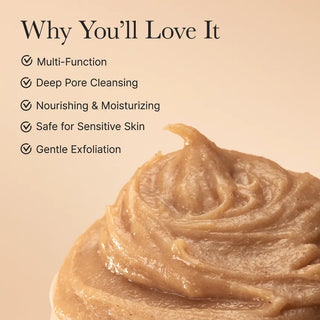 Arencia Calendula Rice Mochi Cleanser in 120g jar, showing the mild facial cleanser with calendula and rice ingredients.