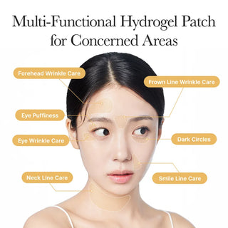 Arencia Retinal Boosting Eye Mask with 60 individual masks, designed to reduce puffiness and brighten the under-eye area.