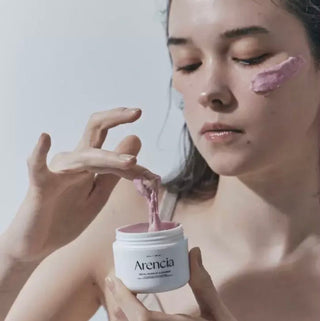 Arencia Fresh Rosehip Rice Mochi Facial Cleanser in 120g tube, featuring rosehip and rice ingredients for gentle skin cleansing.