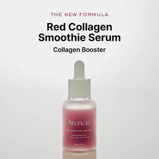 Arencia Red Smoothie Serum 8 in a 30mL bottle, featuring a vibrant red color and sleek design for Korean skincare.