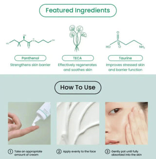 AXIS-Y Panthenol 10 Skin Smoothing Shield Cream in 50ml jar showing the cream's smooth texture and branding on the container.