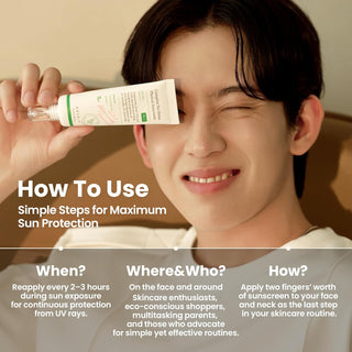 Axis-Y Complete No Stress Physical Sunscreen 50mL bottle showing the white pump dispenser and product label.