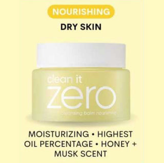 BANILA CO Clean It Zero cleansing balm jar with white lid and product label, 100ml size, for makeup removal and skincare.