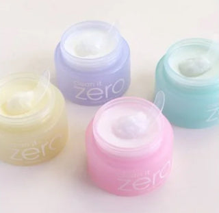 BANILA CO Clean It Zero Cleansing Balm in 100ml jar, showing smooth, white balm texture with clear labeling on the container.