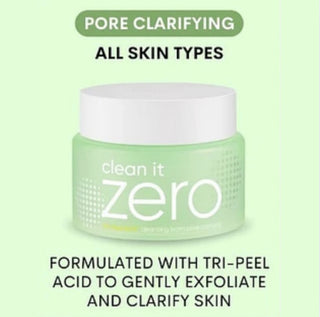 BANILA CO Clean It Zero Cleansing Balm 100ML jar showing the white balm inside with the product label on the container