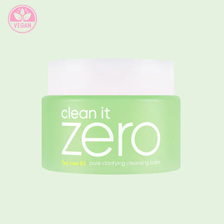 BANILA CO Clean It Zero Cleansing Balm 100ml jar with white and blue packaging, featuring a smooth, creamy balm inside.