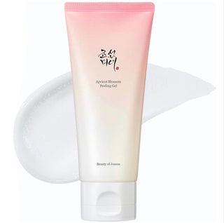 Beauty of Joseon Apricot Blossom Peeling Gel in a 100mL tube, a gentle cleansing gel with apricot blossom extract for exfoliating skin.