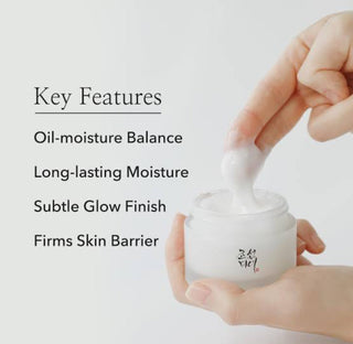 Beauty of Joseon Dynasty Cream moisturizer in a 50ml jar, showcasing its elegant packaging and smooth cream texture.